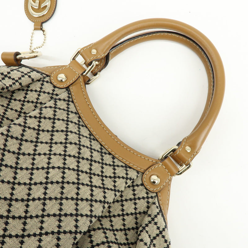 Gucci Sukey Microguccissima Leather Beige Canvas Bag