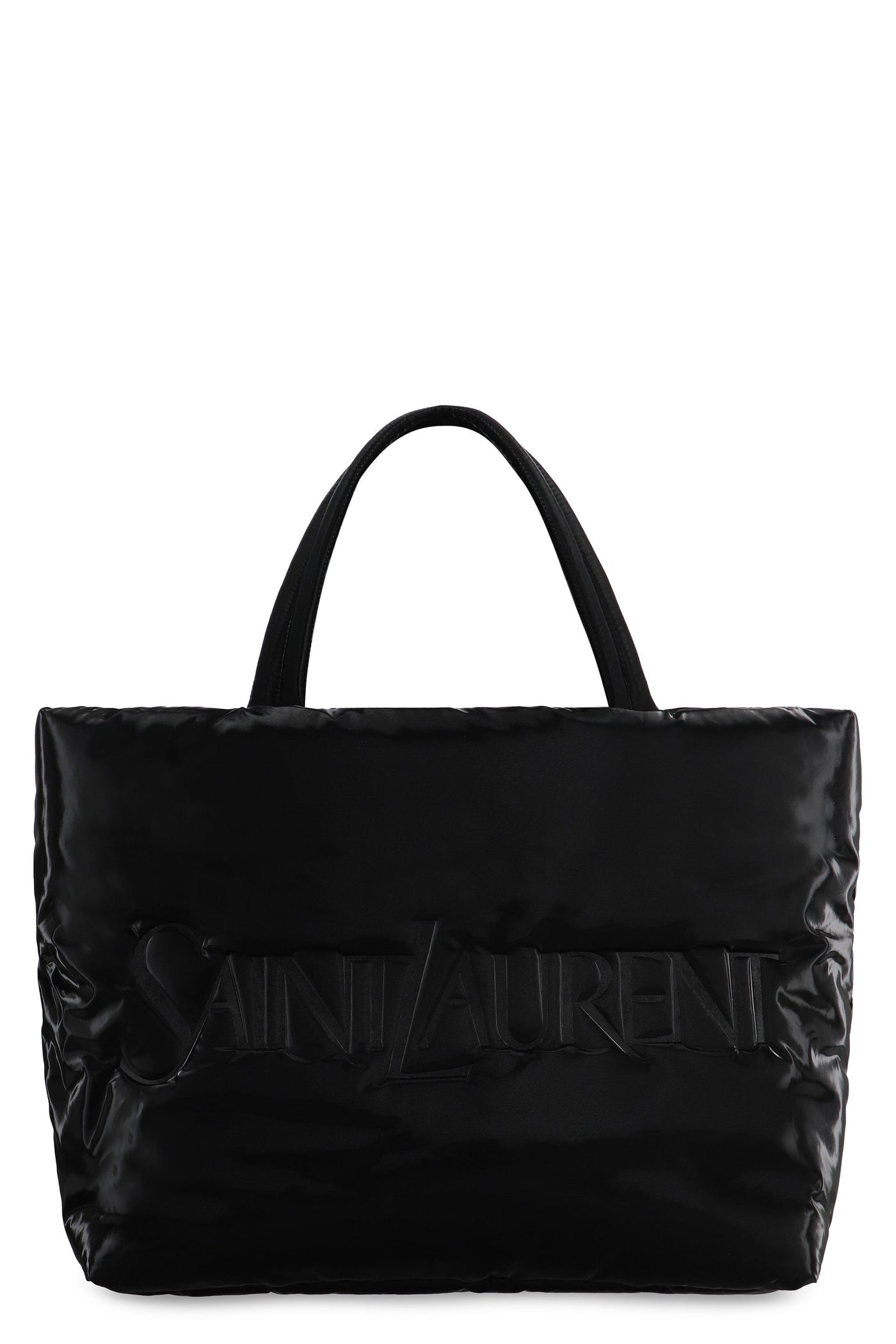 Saint Laurent Padded Nylon Tote Bag — Black Polyamide