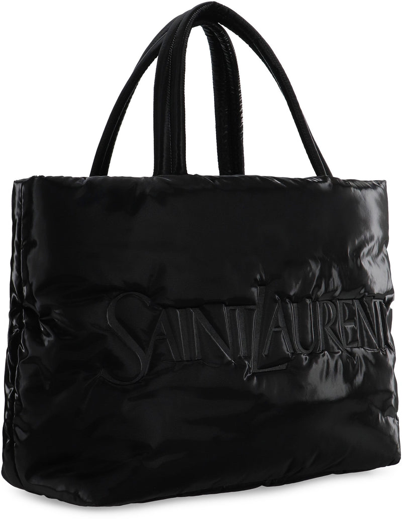Saint Laurent Padded Nylon Tote Bag — Black Polyamide