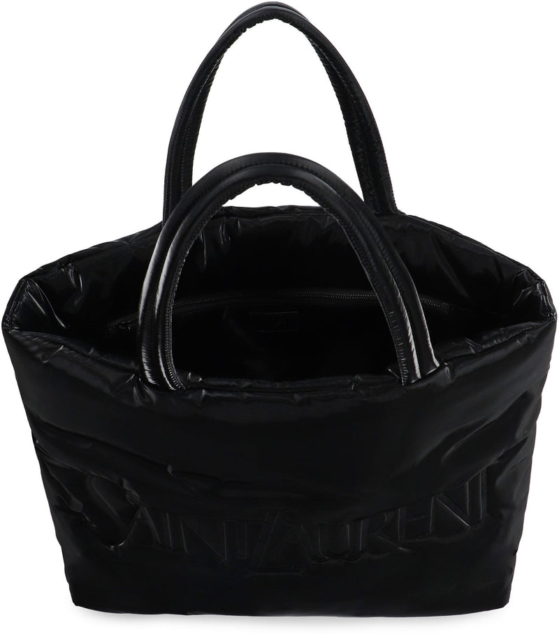 Saint Laurent Padded Nylon Tote Bag — Black Polyamide