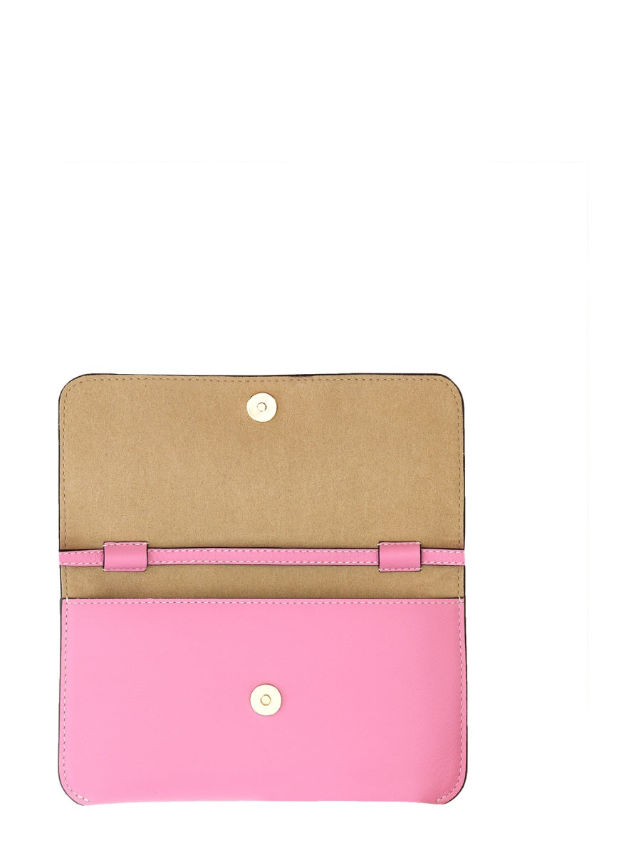 Jw Anderson Minimalist Leather Shoulder Bag — Pink