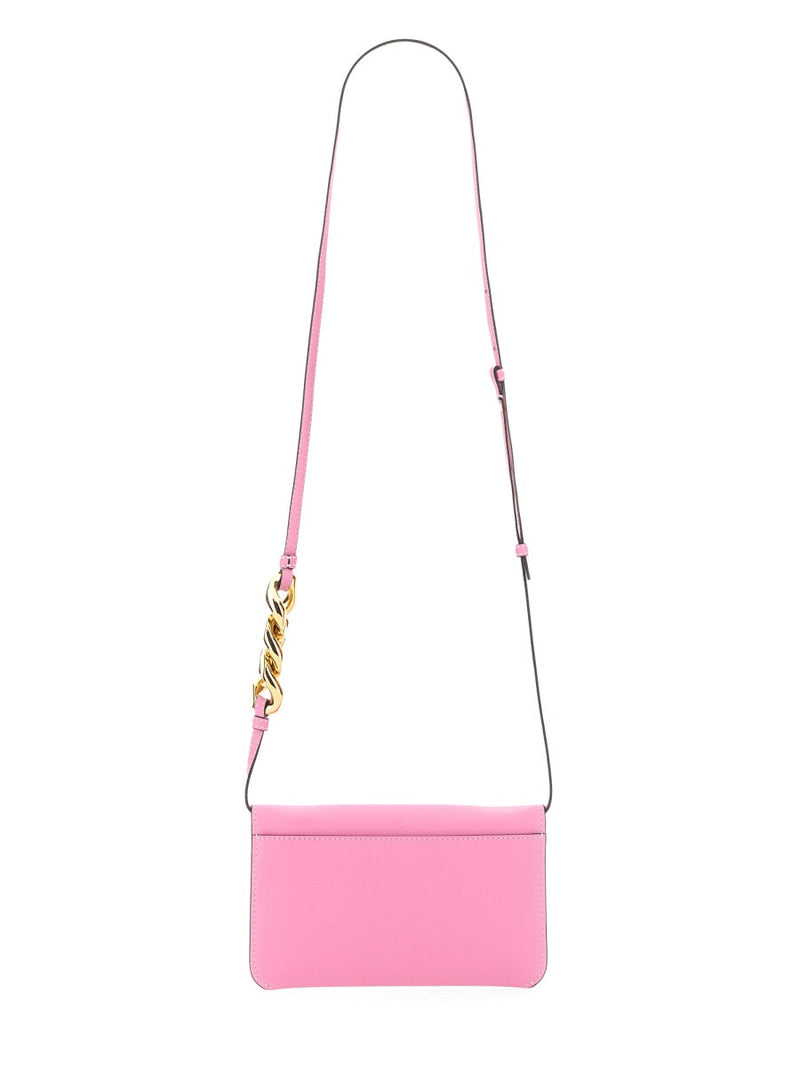 Jw Anderson Minimalist Leather Shoulder Bag — Pink