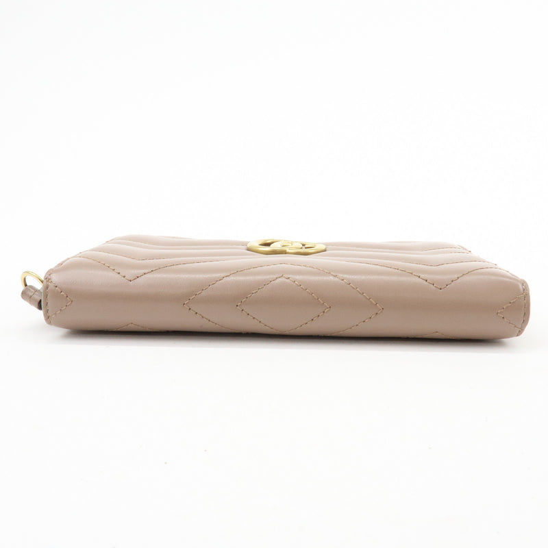 Gucci Gg Marmont Organizer Matelasse Leather Beige Accessory