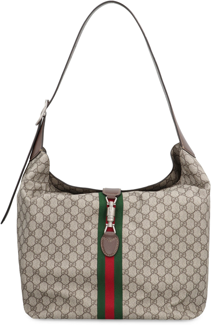 Gucci Jackie Shoulder Bag — Beige Cotton