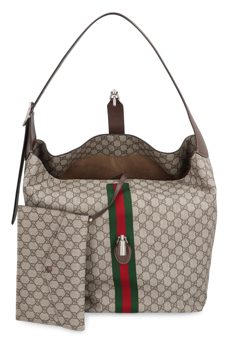Gucci Jackie Shoulder Bag — Beige Cotton