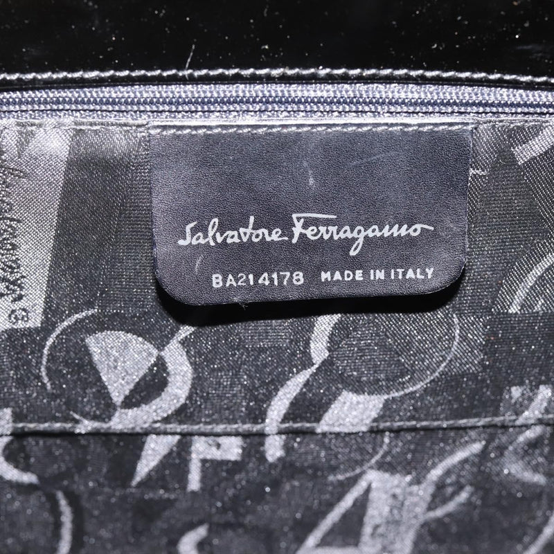 Salvatore Ferragamo Convertible Vara Bow Patent Leather Black Patent_leather Bag