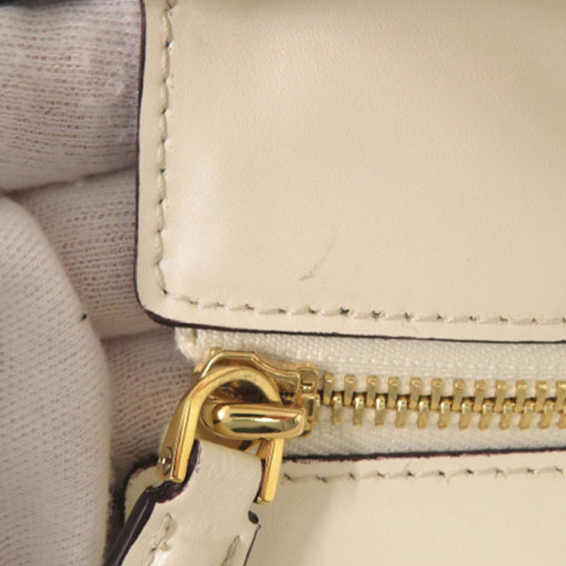 Medium Stitched Leather Amy Tote - Image 10