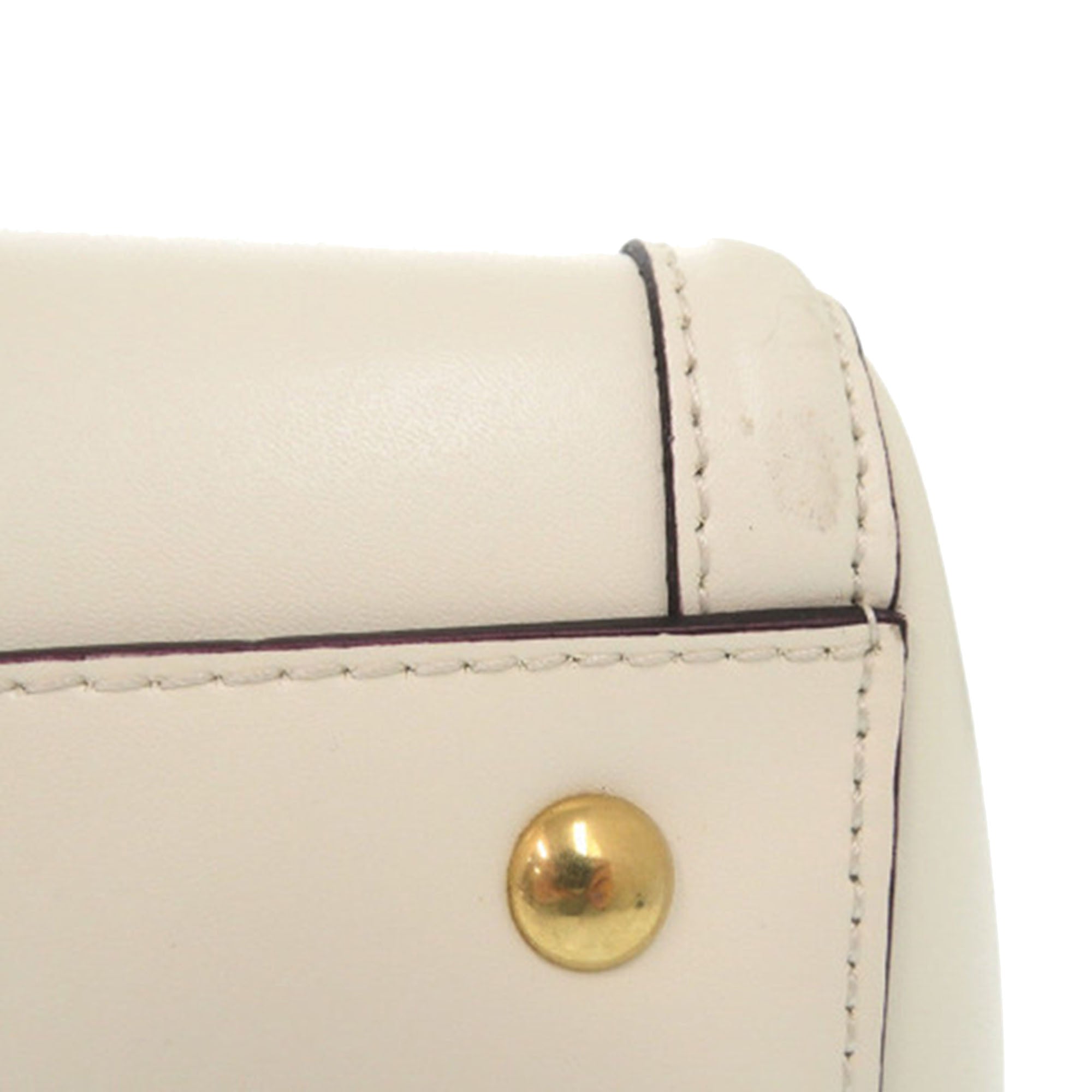 Medium Stitched Leather Amy Tote - Image 13