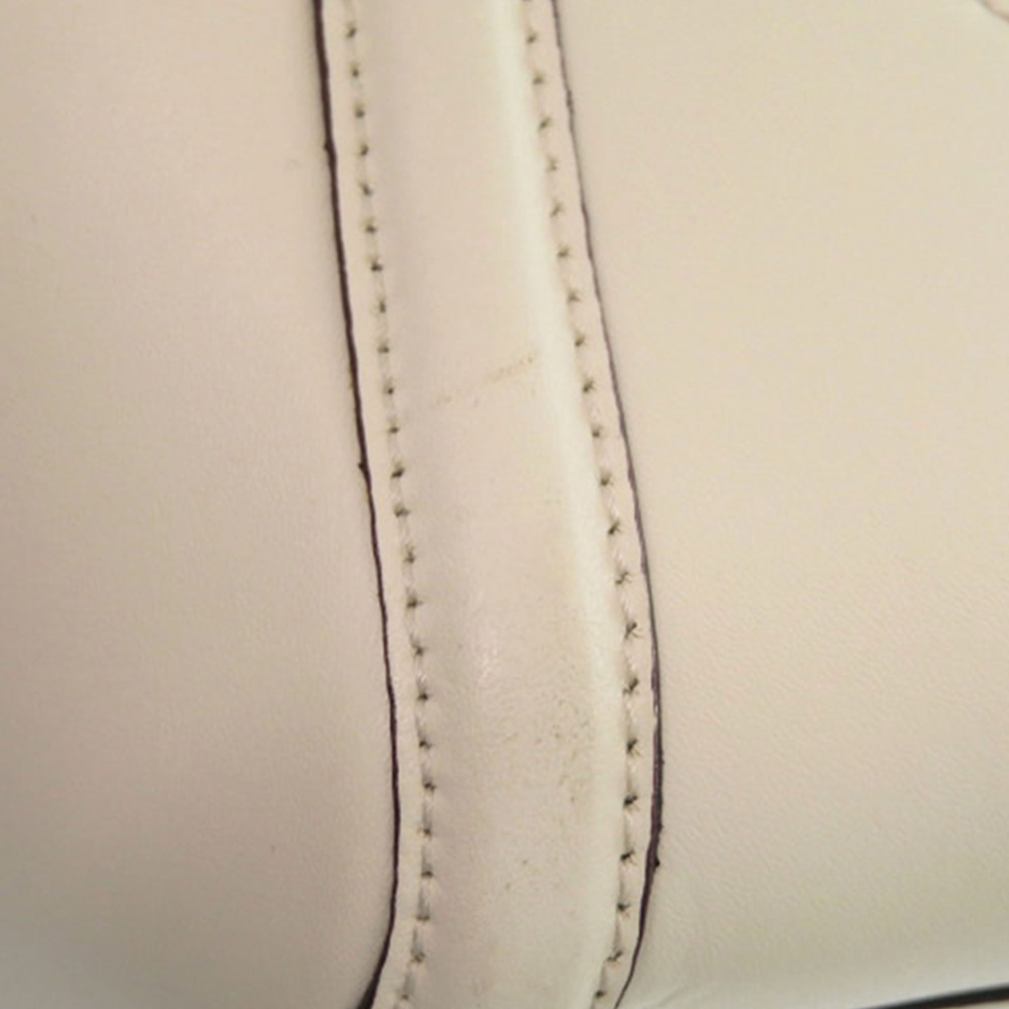 Medium Stitched Leather Amy Tote - Image 9