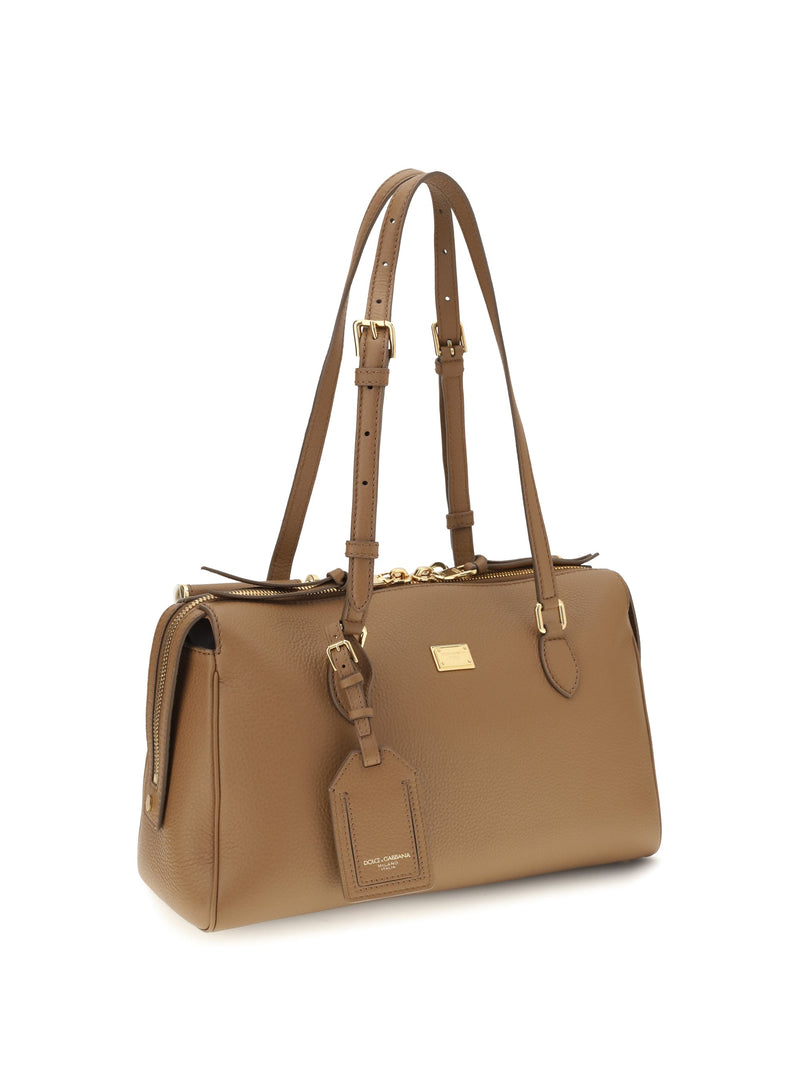 Dolce & Gabbana Shoulder Bag — Caramel Calf Leather