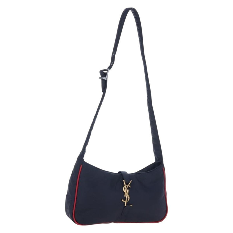 Saint Laurent Le 5 A 7 Hobo Nylon Navy