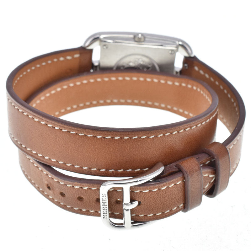 Hermes Cape Cod Double Tour Quartz Stainless Steel And Leather Watches