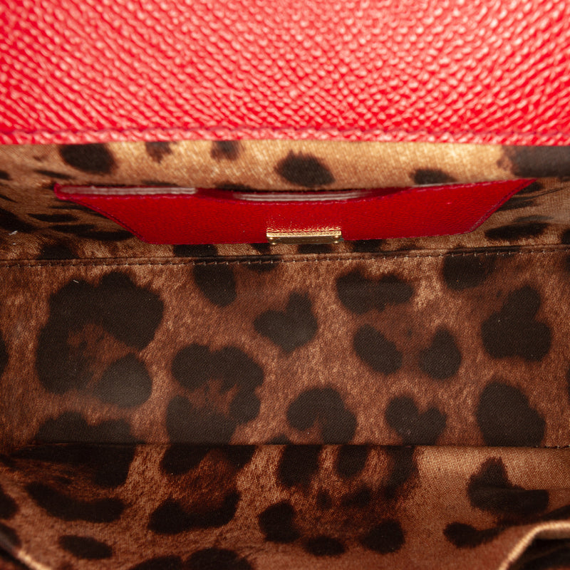 Small Leather Miss Sicily Satchel - Image 4