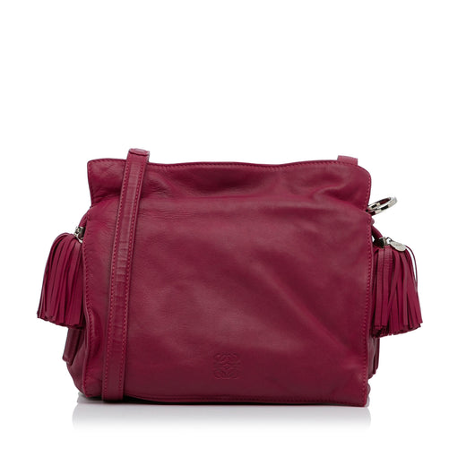 Small Leather Flamenco Crossbody Bag - Image 1