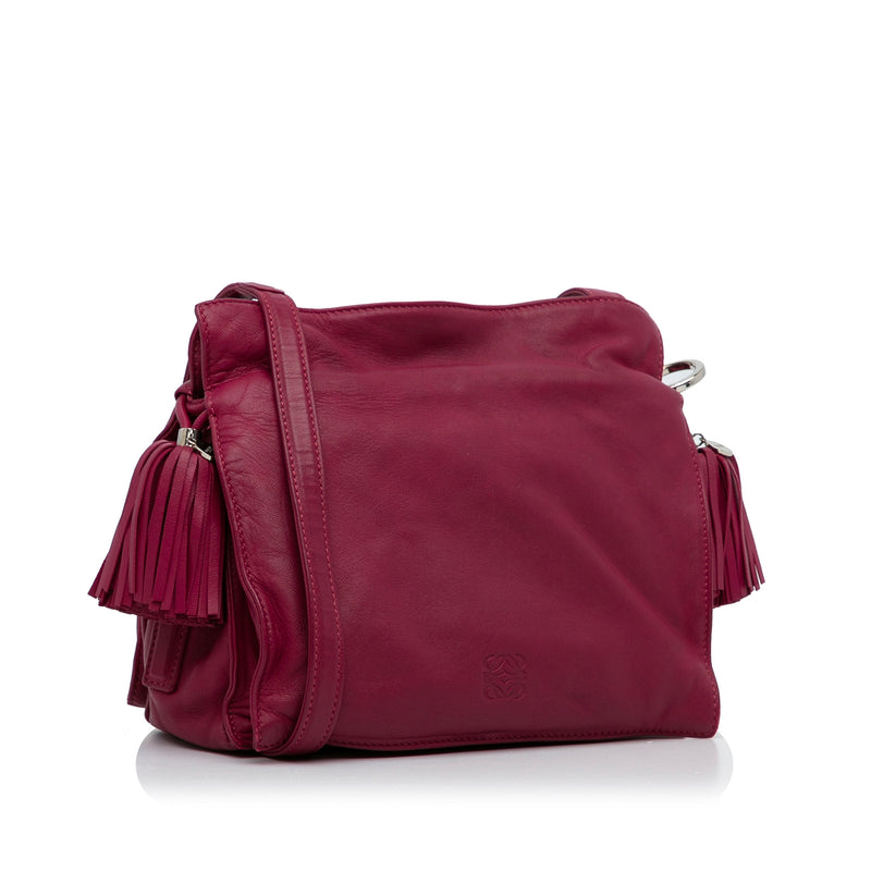 Small Leather Flamenco Crossbody Bag - Image 2