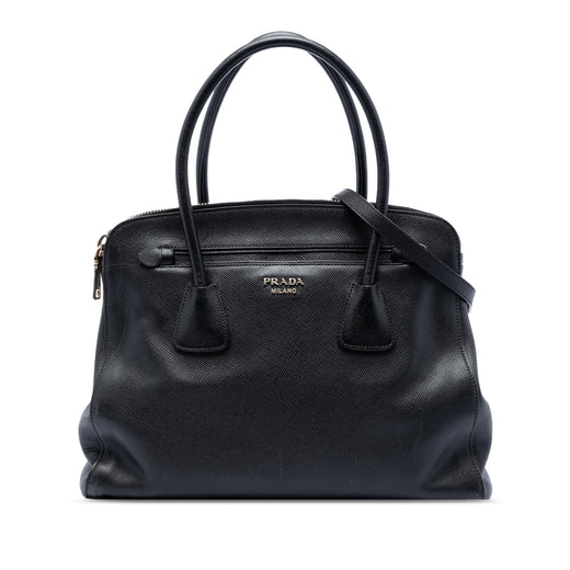 Large Saffiano Cuir Double Zip Top Handle Bag - Image 1
