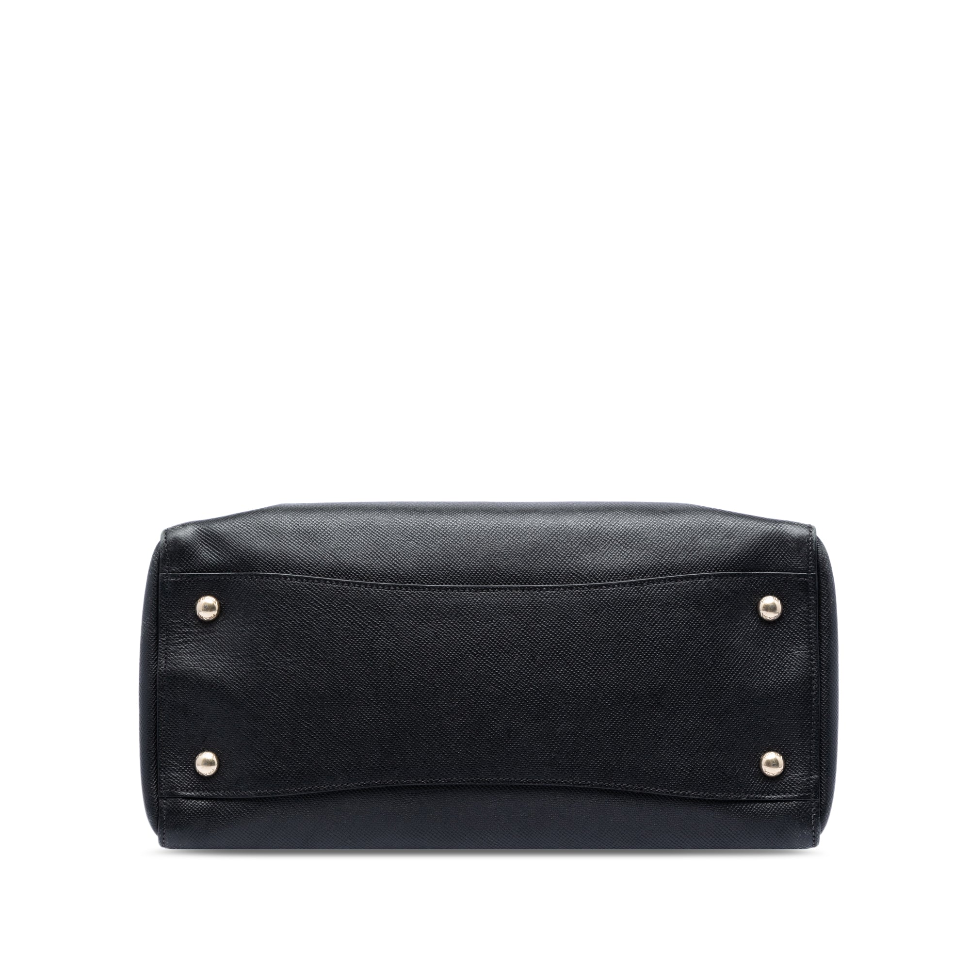 Large Saffiano Cuir Double Zip Top Handle Bag - Image 3