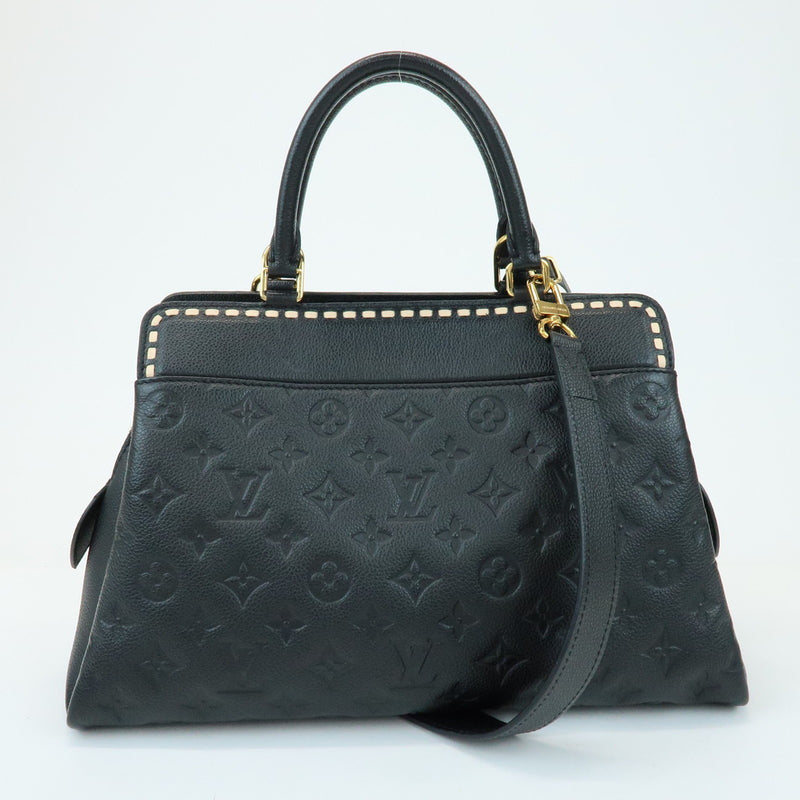 Louis Vuitton Vosges Whipstitch Monogram Empreinte Leather Black Bag