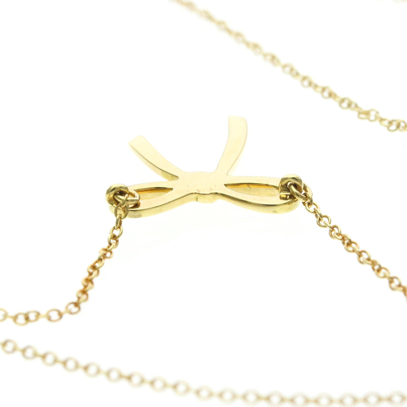 Tiffany & Co. Bow Pendant 18k Yellow Gold Yellow_gold Bijoux