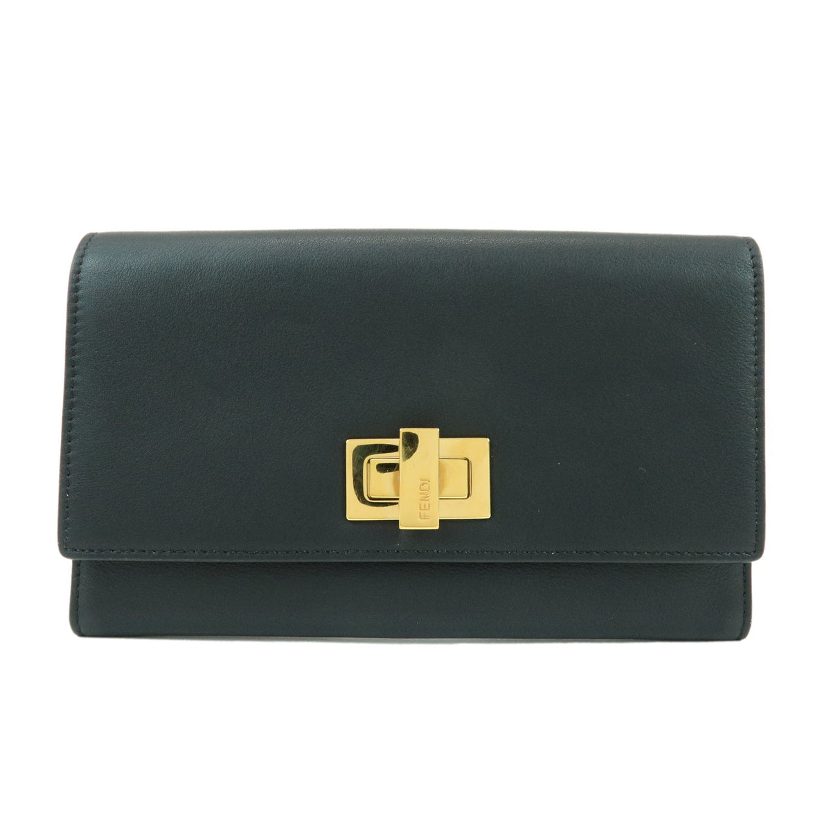 Fendi Selleria Peekaboo Leather Black Accessory