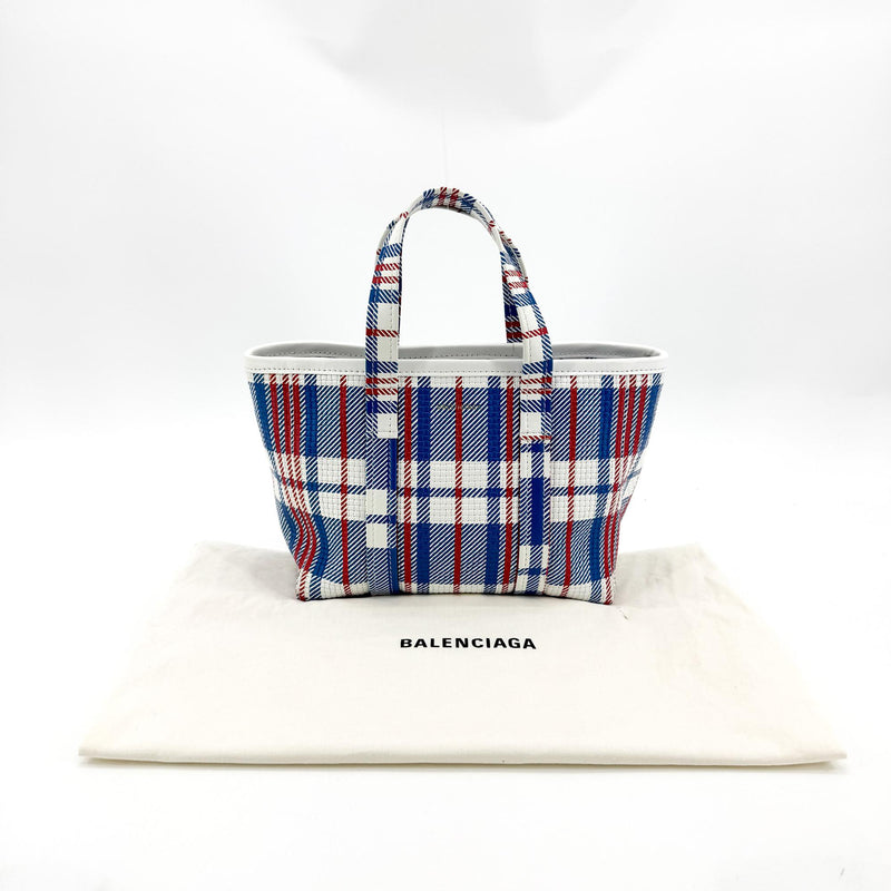 Balenciaga Cabas Tote Canvas And Leather White