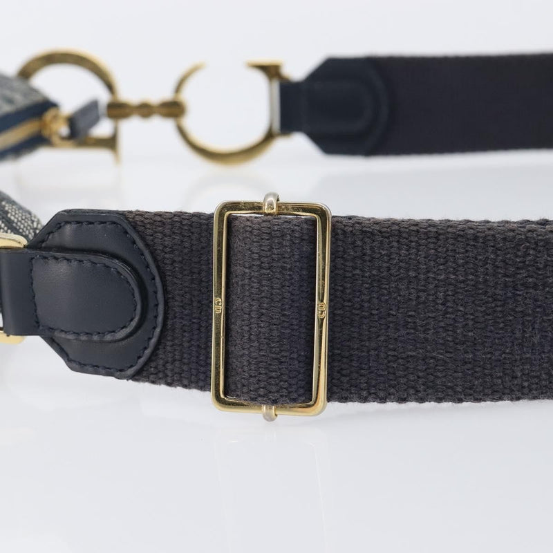 Christian Dior Saddle Messenger Oblique Canvas Navy