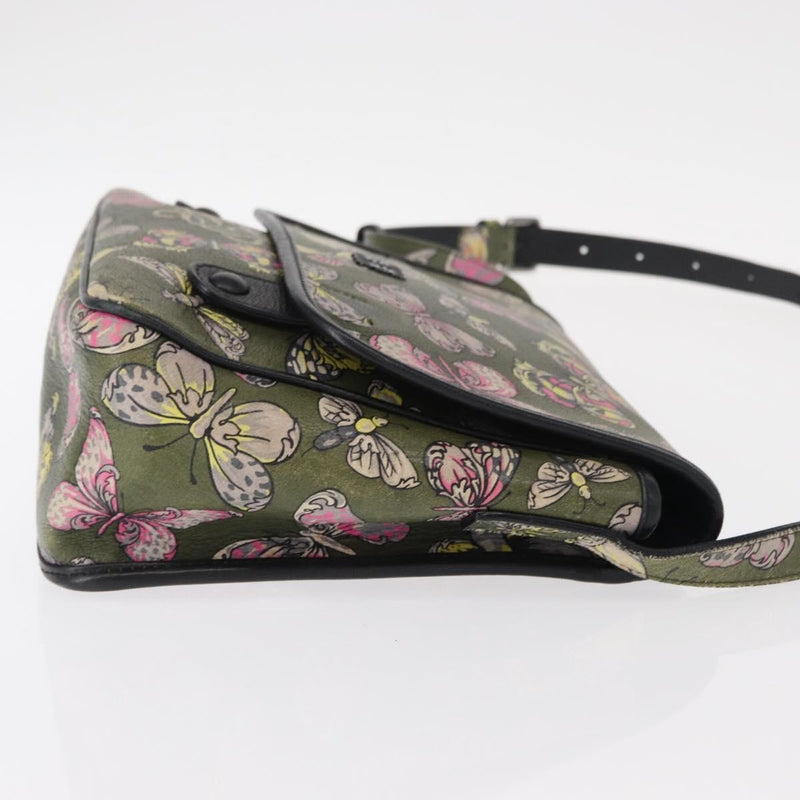 Loewe Messenger Printed Leather Green