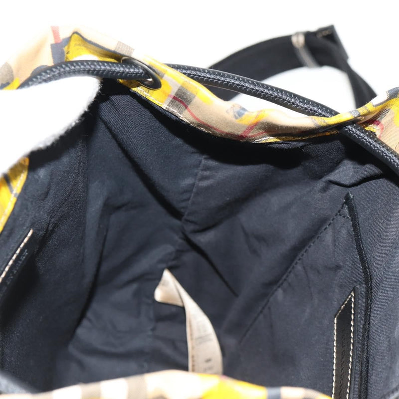 Burberry Graffiti Rucksack Vintage Check Canvas Beige Bag