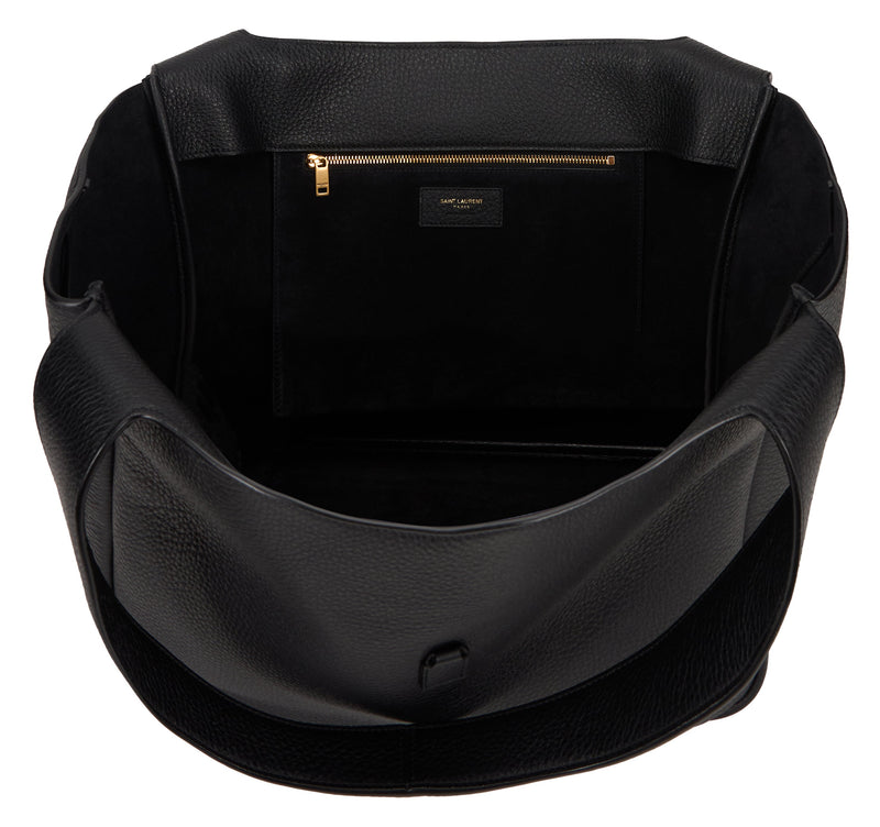 Saint Laurent Tote Bag — Black Calfskin