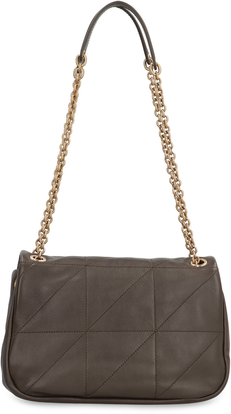 Saint Laurent Shoulder Bag — Gray Lamb Leather