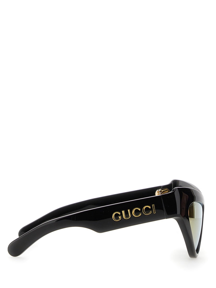Gucci 733344_j07401080 Cat-Eye Acetate Sunglasses — Black