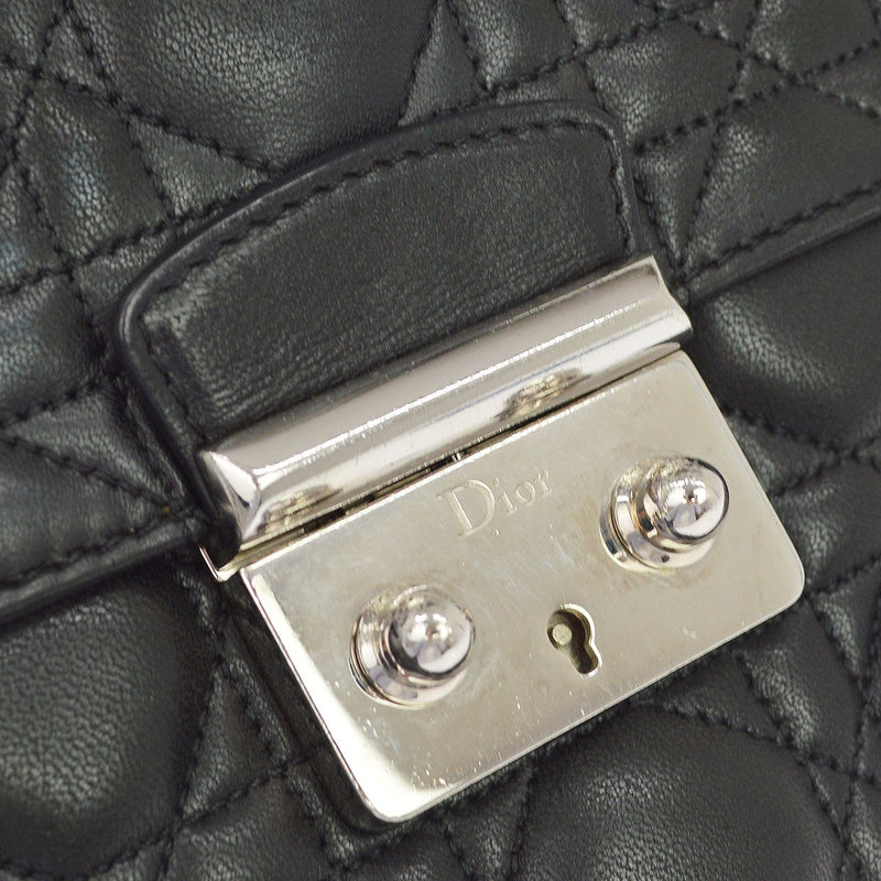 Christian Dior Black Cannage Leather Bag