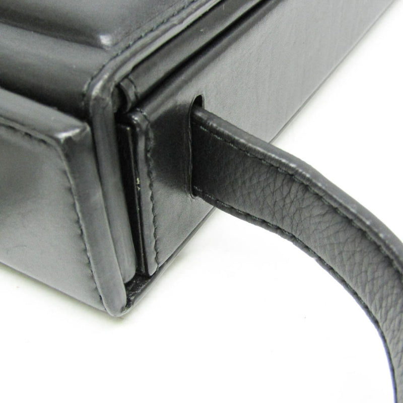 Bottega Veneta Trunk Top Handle Messenger Padded Leather Black
