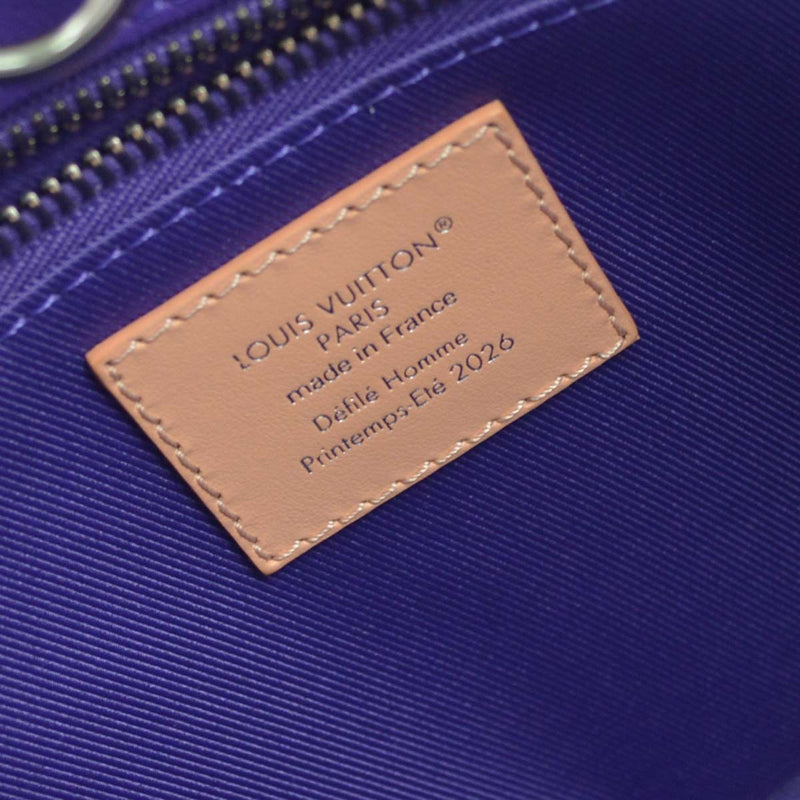 Louis Vuitton Shopper Leather Purple Bag