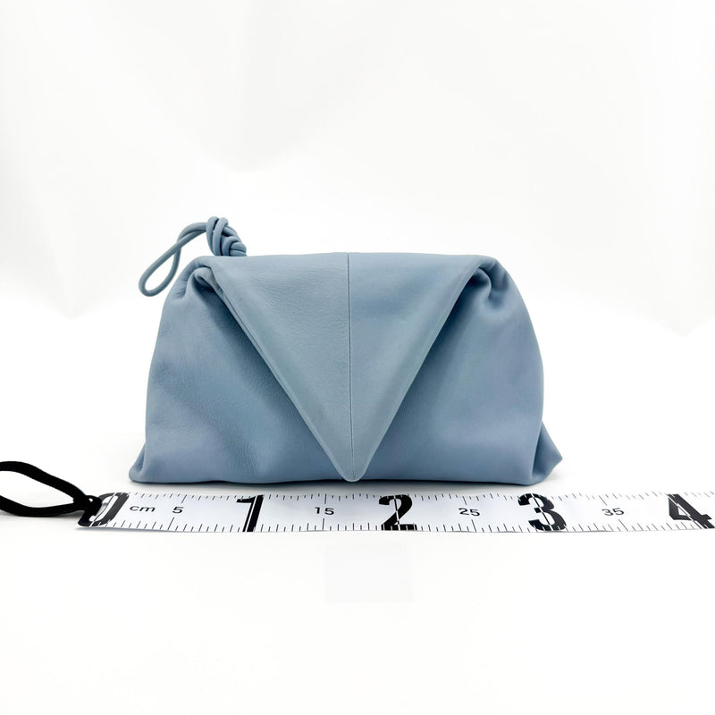 Bottega Veneta Bv Trine Fold Clutch Leather Blue