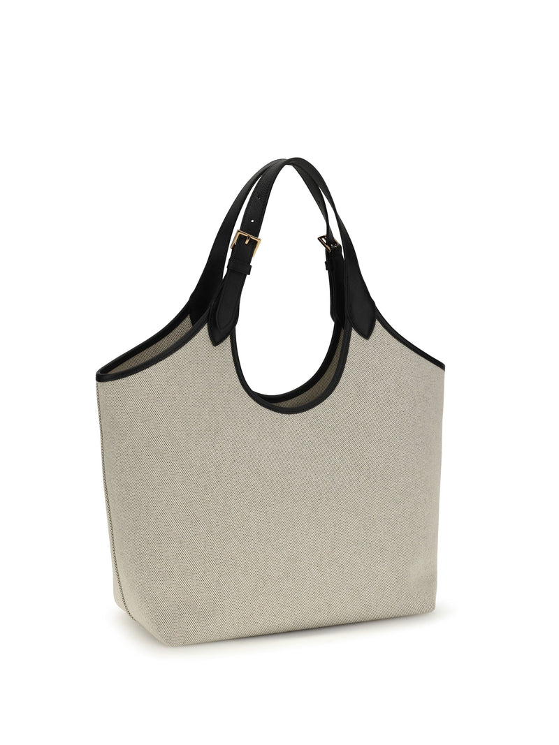 Versace Tote Bag — Beige Cotton