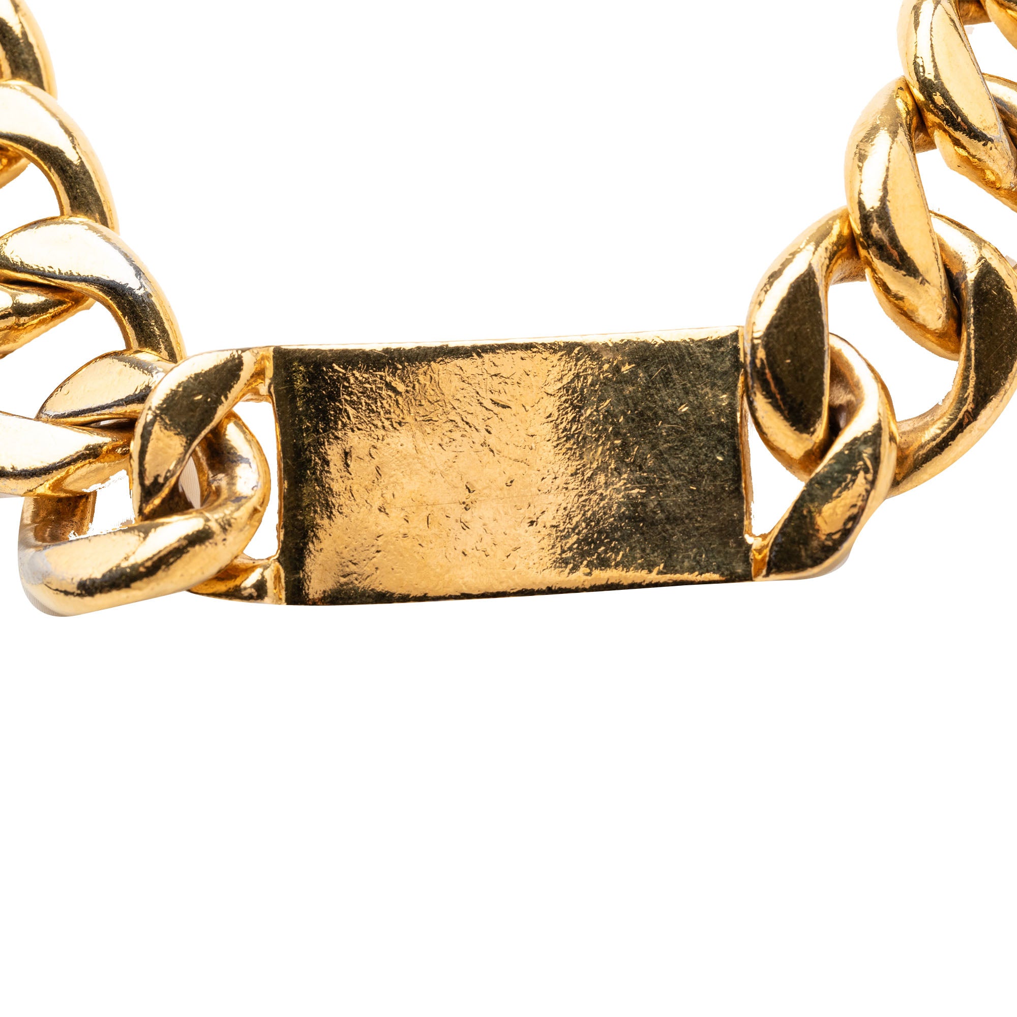 CC Gold Plated Logo Chain Necklace - Image 2
