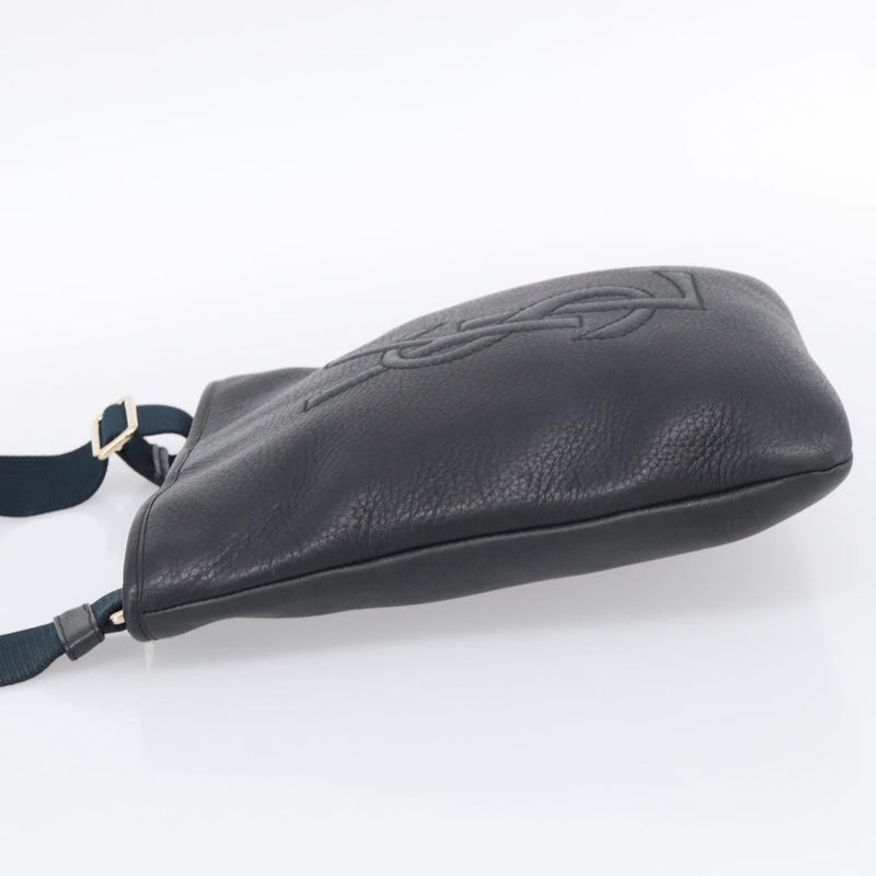 Saint Laurent Vintage Shoulder Bag Leather Black