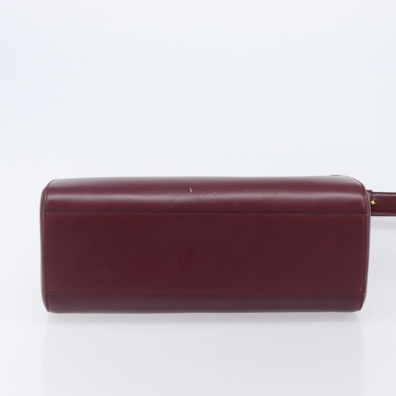 Cartier Must De Leather Burgundy Bag