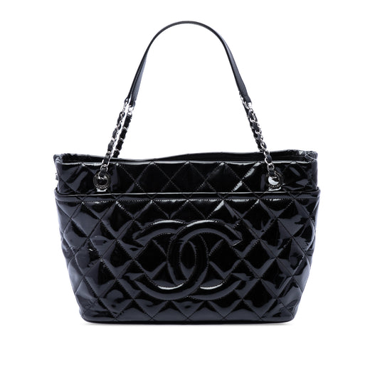 CC Quilted Patent Timeless Soft Tote - Image 1