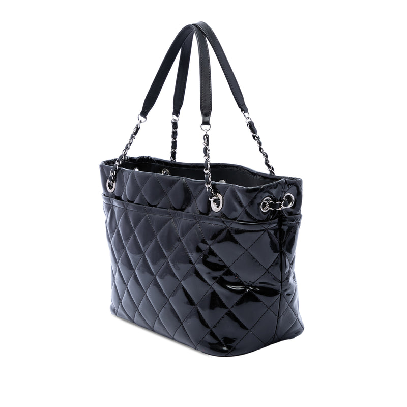 CC Quilted Patent Timeless Soft Tote - Image 2
