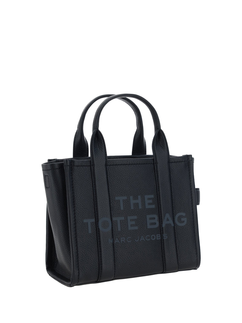 Marc Jacobs Grained Calf Leather Tote Bag — Black