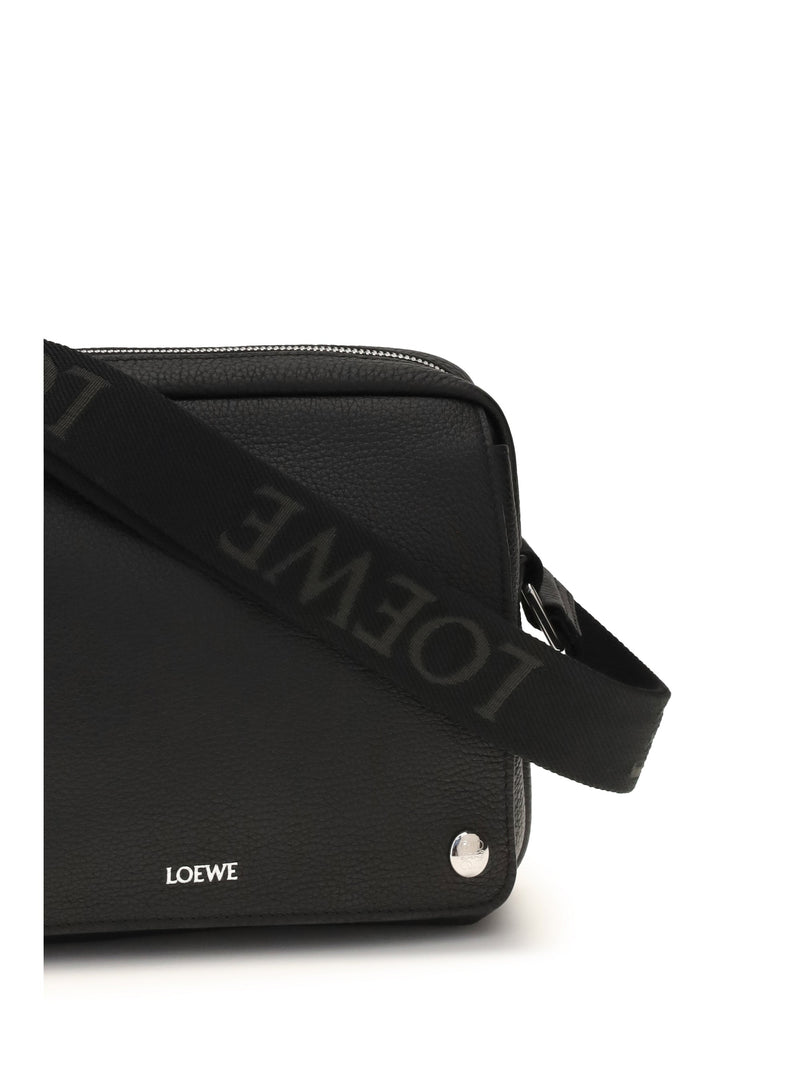 Loewe Messenger Bag — Black Calf Leather (bos Taurus)