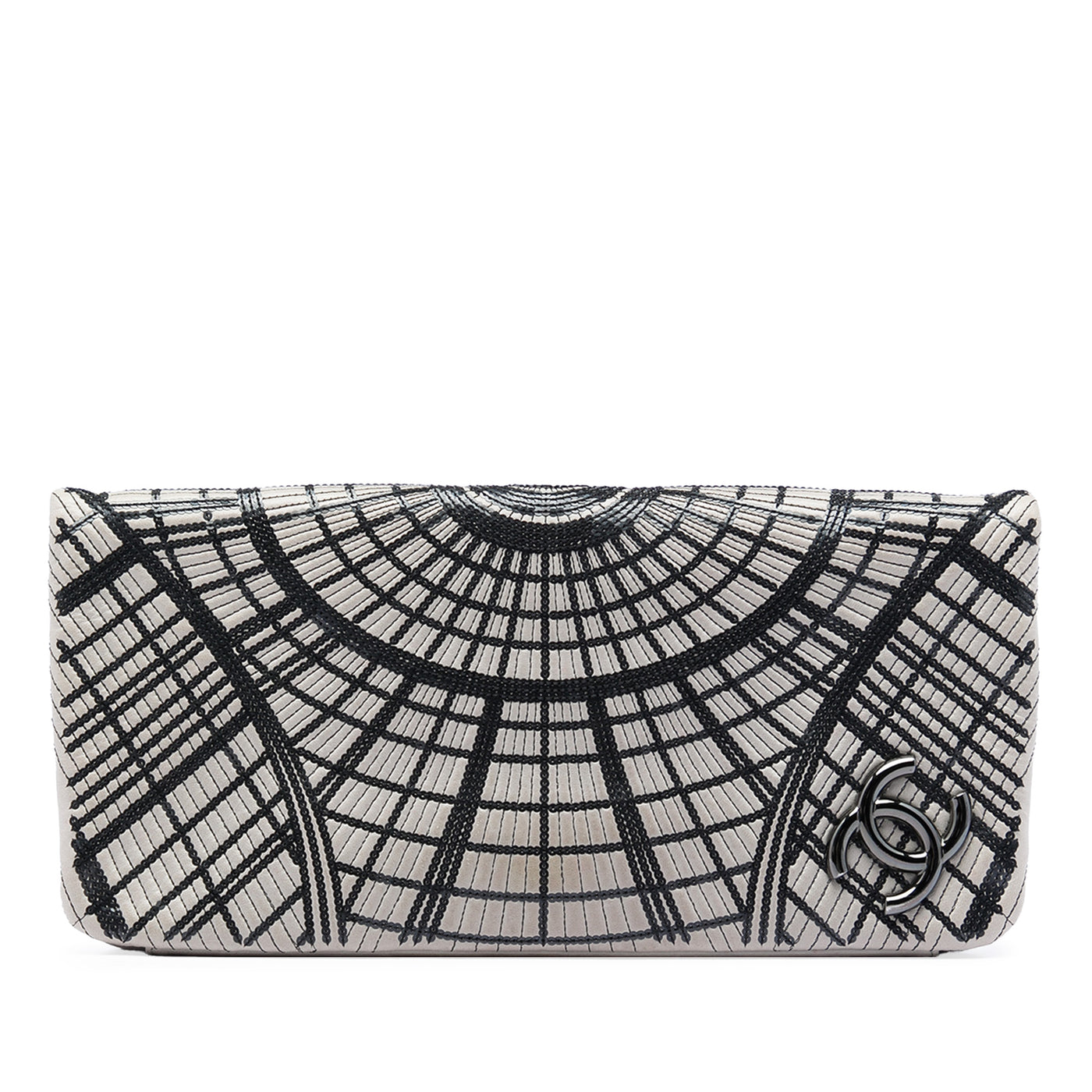 Sequin Embellished Lambskin Grand Palais Clutch - Image 1