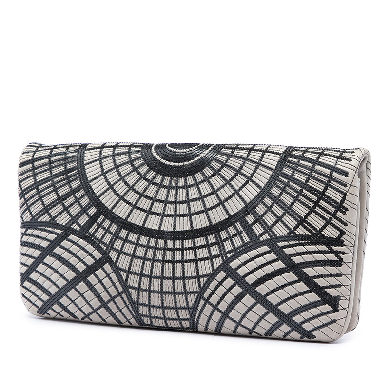 Sequin Embellished Lambskin Grand Palais Clutch - Image 2