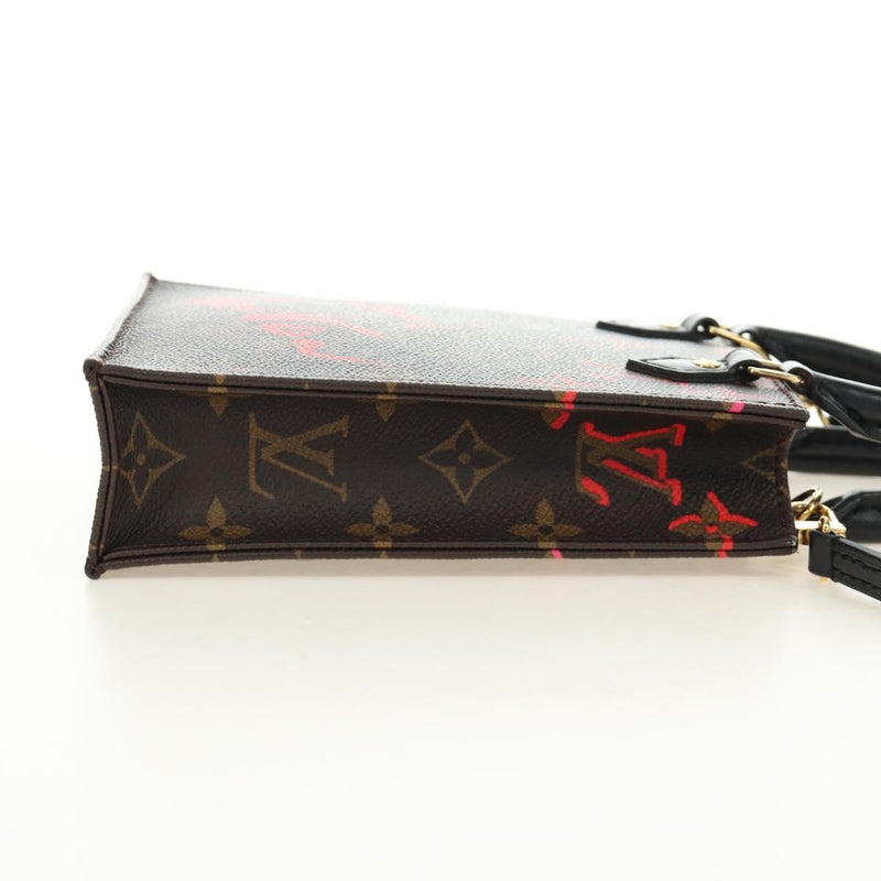 Louis Vuitton Petit Sac Plat Limited Edition Fall Love Monogram Canvas Brown Bag