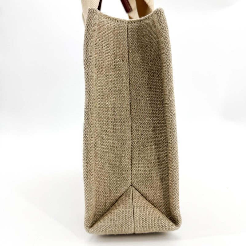 Chloe Woody Canvas With Leather Brown Bag