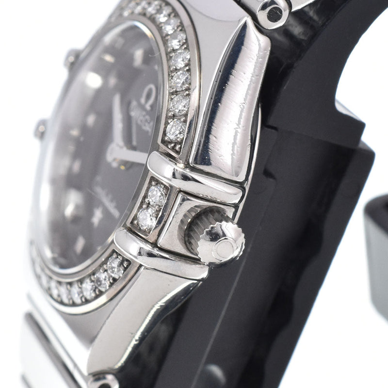 Omega Constellation Quartz Stainless Steel With Diamond Bezel And Markers Watches