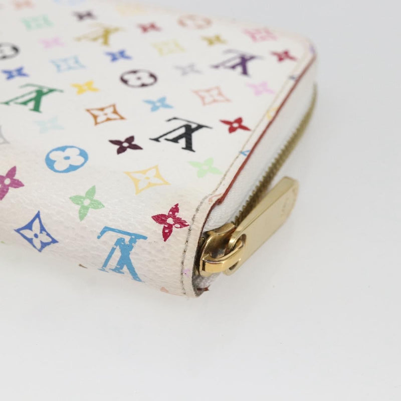 Louis Vuitton Zippy Wallet Nm Murakami Multicolor White Multicolour Canvas