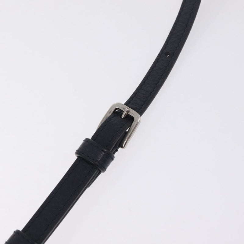 Gucci Horsebit 1955 Gg Coated Canvas With Leather Navy Bag